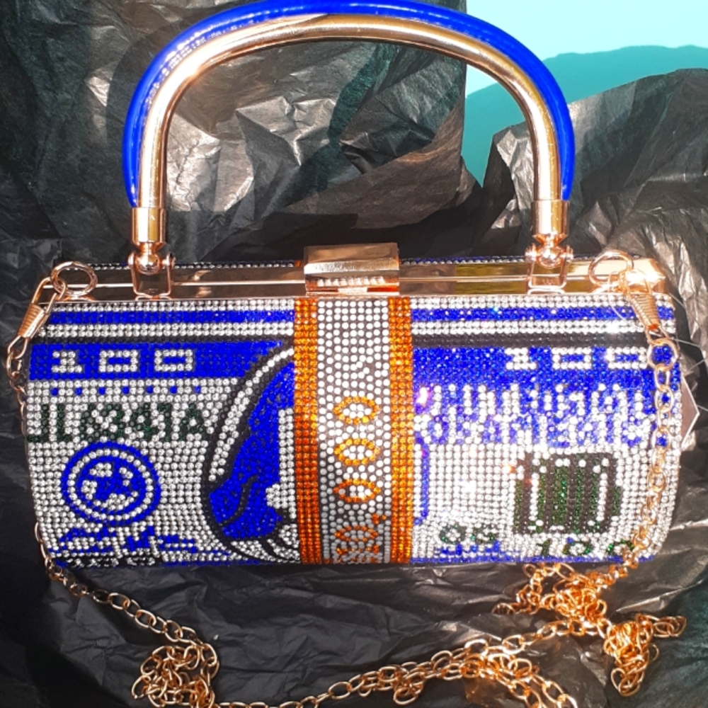 LEMIEL 10K stack rhinestone purse